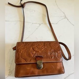 Brown Leather Saddle Bag